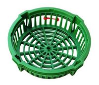 Košík na cibuloviny zelený kulatý 30 cm - 3 ks  