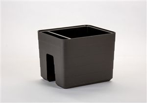 Truhlík BERBERIS na zábradlí - antracit