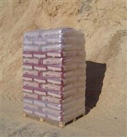 Brikety dřevěné - válcové s dírou 100x10kg (paleta)